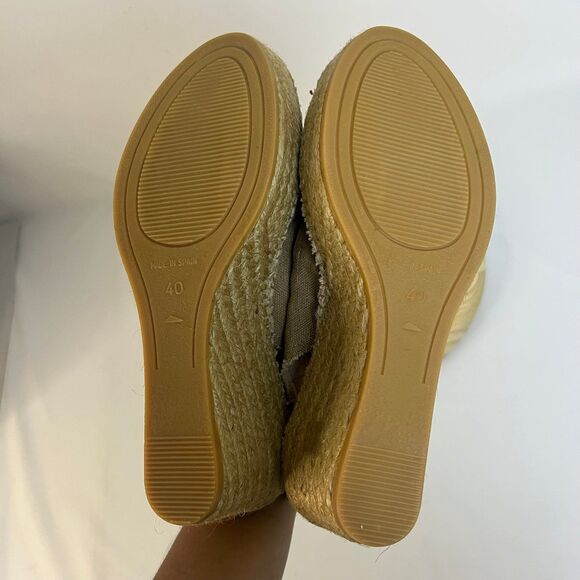 Toni Pons 'Lugano' Espadrille Wedge Sandal in Tobacco Fabric | Size US 9 - Picture 5 of 9